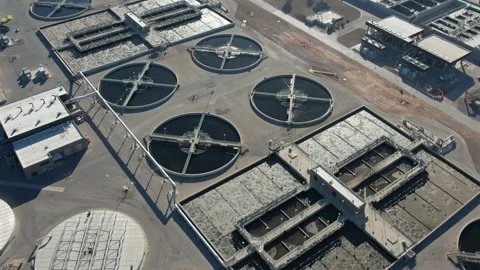 Water reservoir drone Stock Footage 301161501