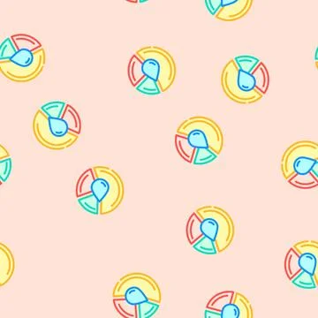Water resource management hydrogeologist vector seamless pattern 스톡 일러스트