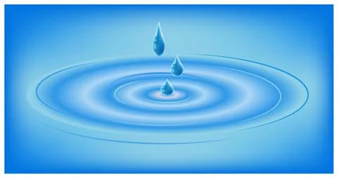 Water riplle vector illustration. Stock Illustration