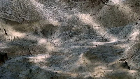 Water ripple caustic light reflections on stone wall Stock Footage 74296828