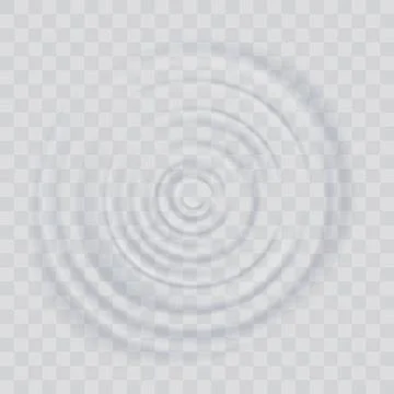 Water ripple effect top view. Realistic caustic drop or sound wave splash effect 스톡 일러스트