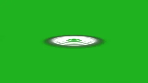 Water ripple  motion graphics with green screen background Stock Footage 179408356