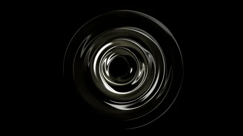 Water ripple or rings on plain black background Stock Footage 242145907