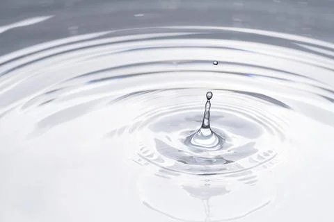Water ripple texture background, white design Stock Photos