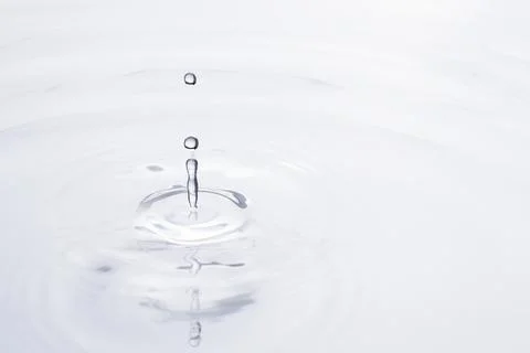 Water ripple texture background, white design Stock Photos