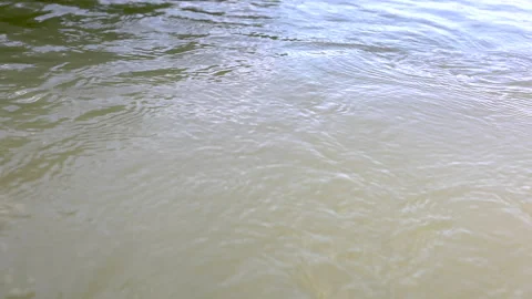 Water ripple while sailing on a boat close-up Stock Footage 156938133