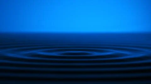 Water Ripples From Falling Drop Stock Photos