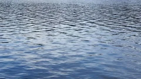Water ripples in lake Stock Footage
