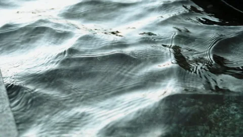 Water ripples with light reflection - sh... | Stock Video | Pond5