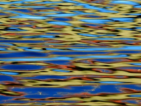 Water ripples in river Foto stock