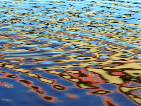Water ripples in river 스톡 사진