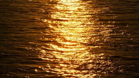 Water Ripples At Sunset Background Stock Footage 93705700
