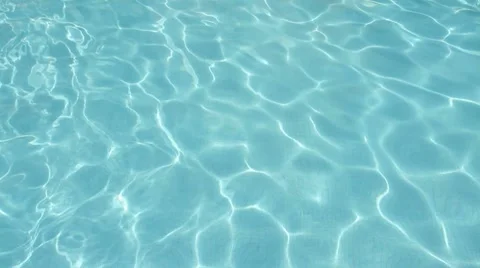 Water Ripples in Swimming Pool Background Stock Footage