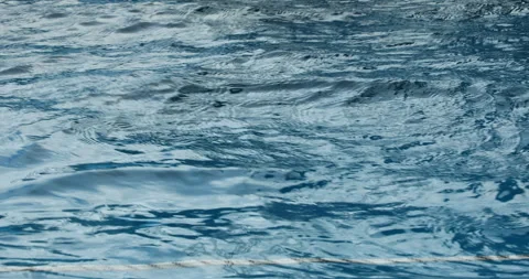 Water ripples in swimming pool Видео 320378435
