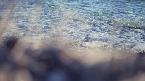 Water rippling in the ocean 스톡 동영상 74311231