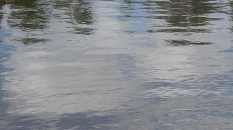 Water Rippling on River Stock Footage 34080149