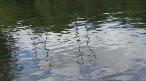 Water Rippling on River Video stock 34081605