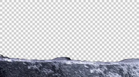 Water Rises Transition Alpha Video stock 50772775