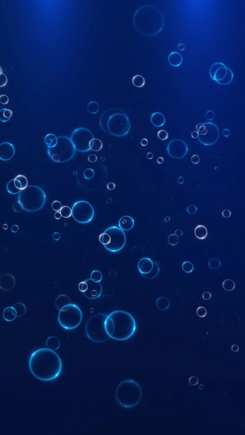 Water rising up to surface on background. Bubbles Surges in mineral water, bubbl Stock Footage 341884386