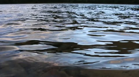 Water in the river Stock Footage 54246258