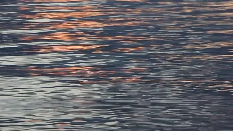 Water in the river at sunset, natural background Stock Footage 81204074
