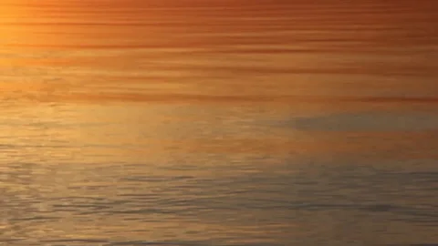 Water in the river at sunset, natural background Stock Footage 81236048