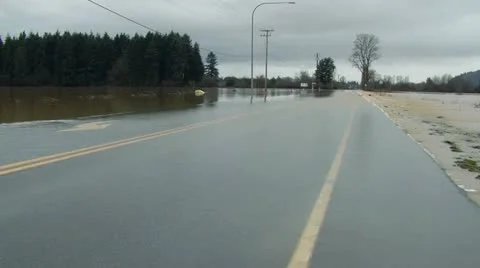 Water on Road Video stock 11634532