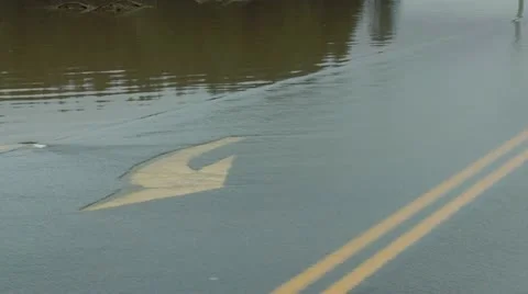 Water on Road Stock Footage 11634556