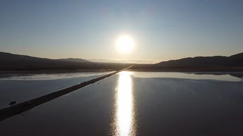 Water Road Stock Footage 126865253