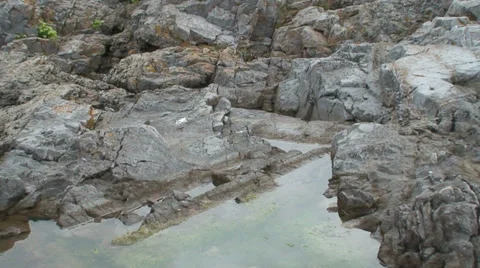 Water in the rock (2) Stock Footage 34412443