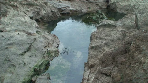 Water in the rock (5) Stock Footage 34471758