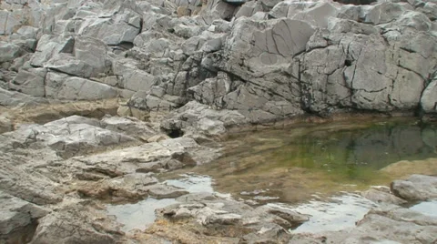 Water in the rock (9) Stock Footage 34563380