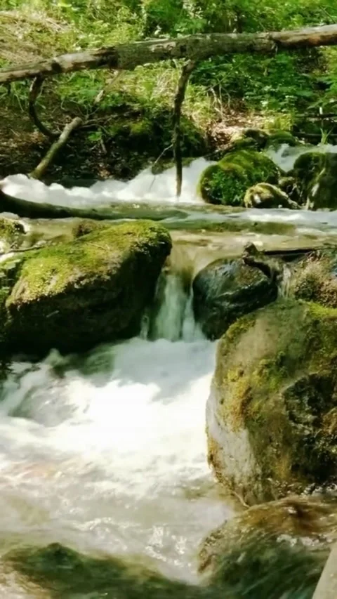 Water on The Rock Video stock 228668365
