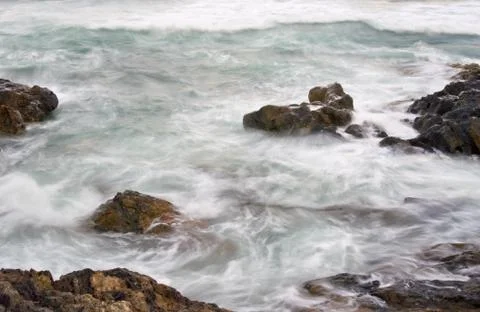 Water on rocks Foto stock