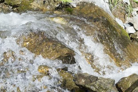Water on the rocks Stock Photos