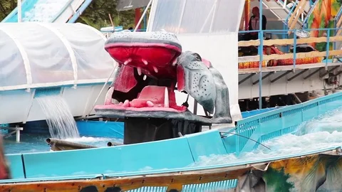 Water Roller Coaster Stock Footage 72329360