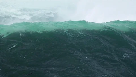 Water rolling over the edge of a waterfall Stock Footage 116192159