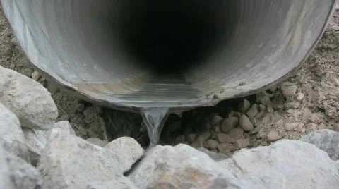 Water running from pipe Stock-Footage 118683