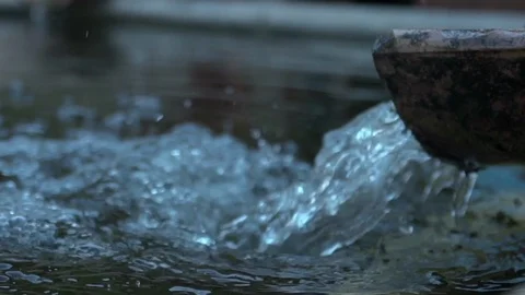 Water running river Stock Footage 128252123