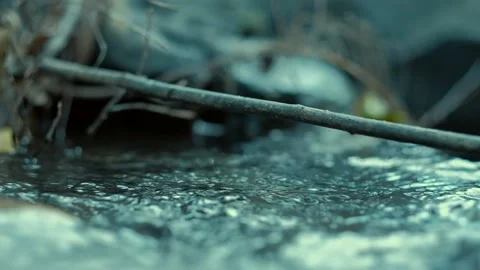 Water running in a river Video stock 137431083