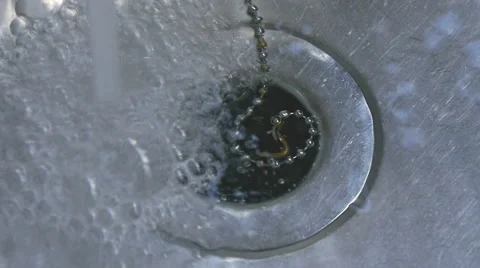 Water running in sink Stock Footage 42367852