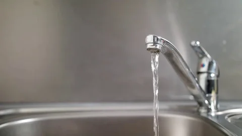 Water Running From a Tap Stock Footage 82631922