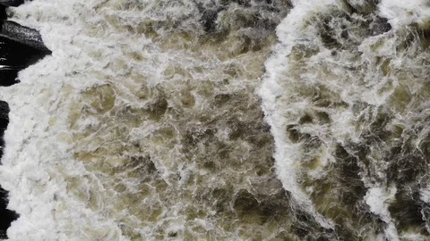 Water Rushes Through Locks (close up) Stock Footage 111528498