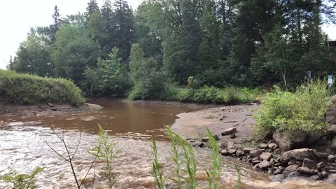 Water Rushing Pond 動画素材 125024860