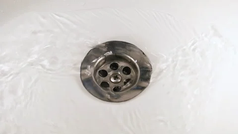 Water Rushing In the Sink Stock Footage 242419964