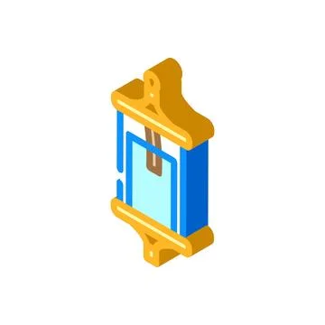 Water sampling bottle world ocean isometric icon vector illustration 스톡 일러스트