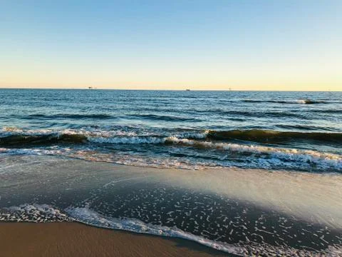 Water on sand Stock Photos