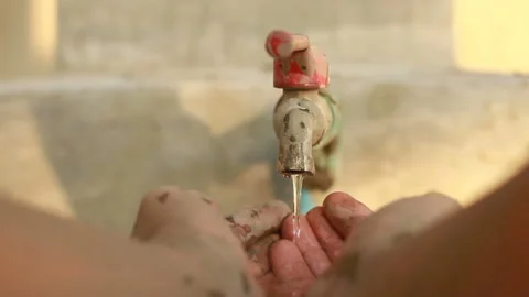 Water saving and drought concept Video stock 210615664