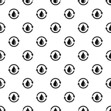 Water saving pattern seamless vector Stock Illustration