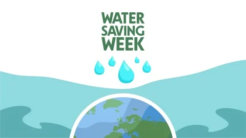 Water saving week for better water storage Stock Footage 325183852